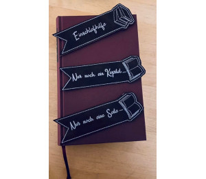 Stickserie ITH - Lesezeichen Bücher Liebe